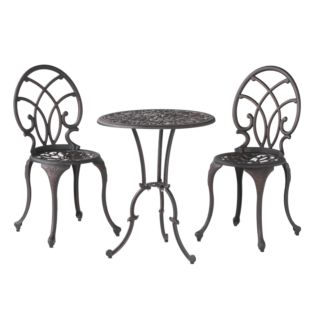 Best Selling Charleston Aluminum Copper Bistro Set