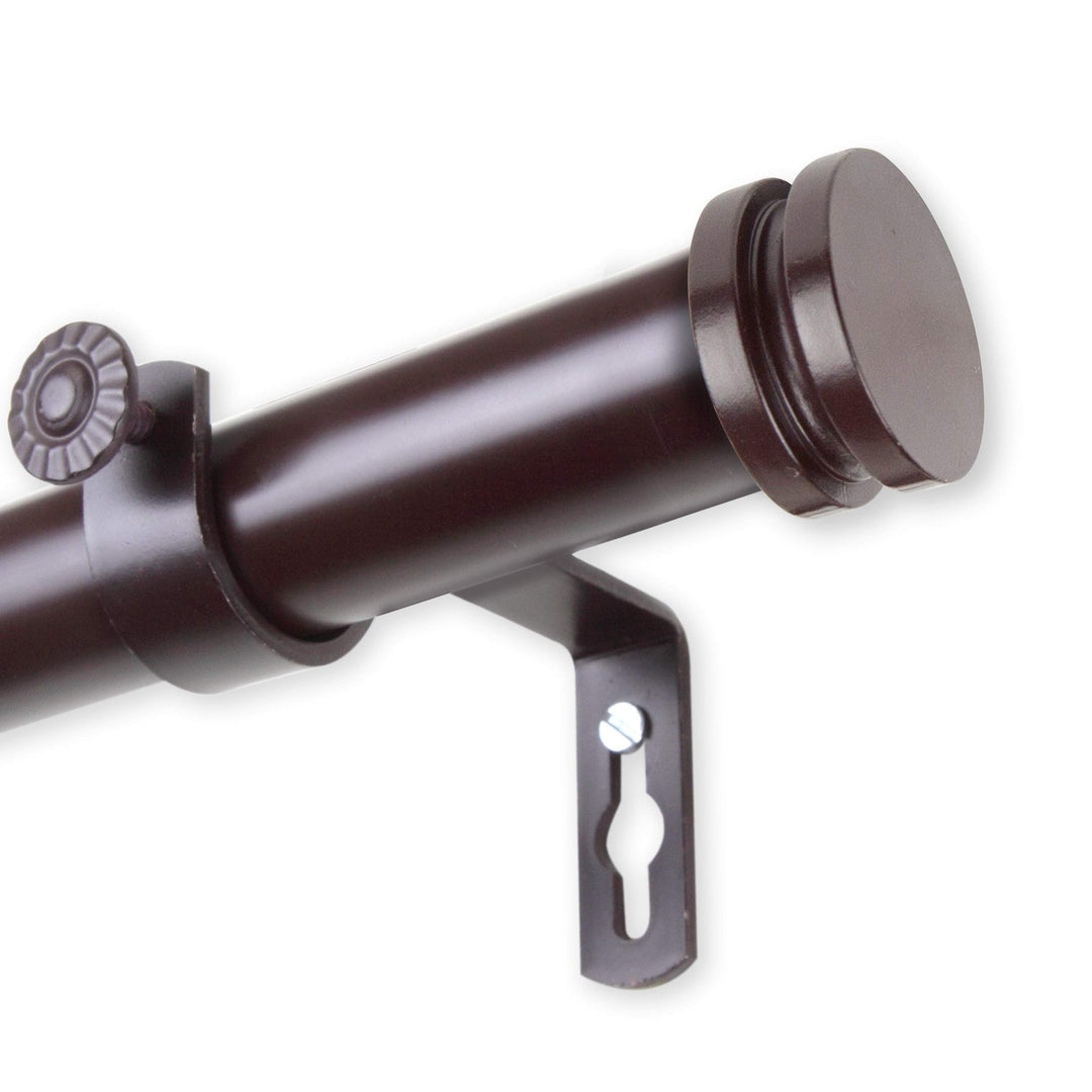 InStyleDesign Pita 1 inch Diameter Adjustable Curtain Rod 121 to 170 inches - Diamond Home USA