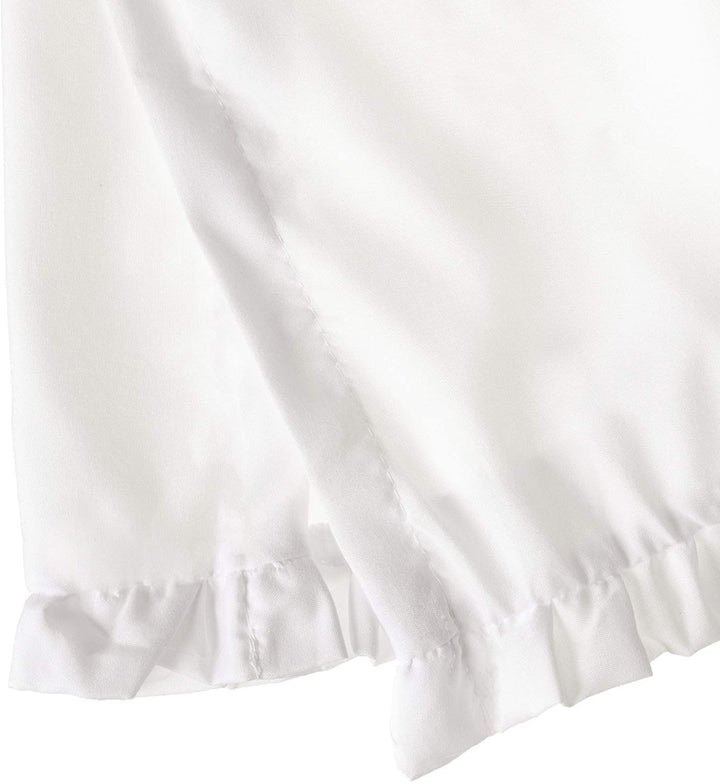 Greenland Home Sasha Bed Skirt White Twin - Diamond Home USA