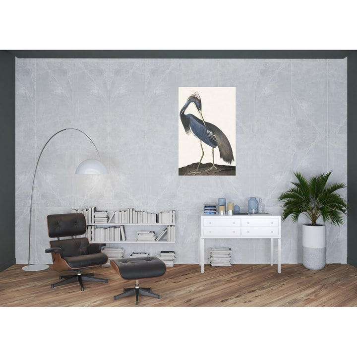 Great Ii Canvas Silver Floater Frame Print Wall Art Blue Modern Contemporary - Diamond Home USA