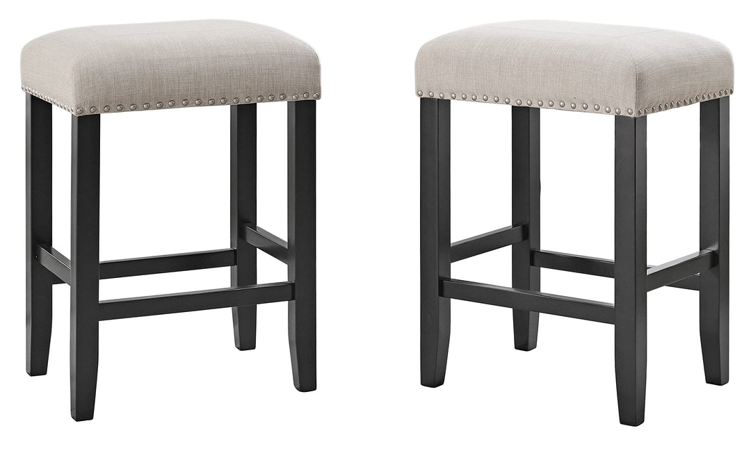Martin Svensson Home Cordero Black 25" Tall Counter Height Bar Stool with