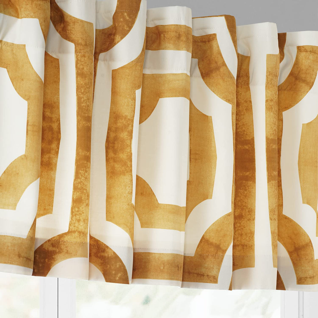 HPD Half Price Drapes Window Valance 50 X 19 Cotton Mecca Printed PRTW-VLD23C-19 - Diamond Home USA