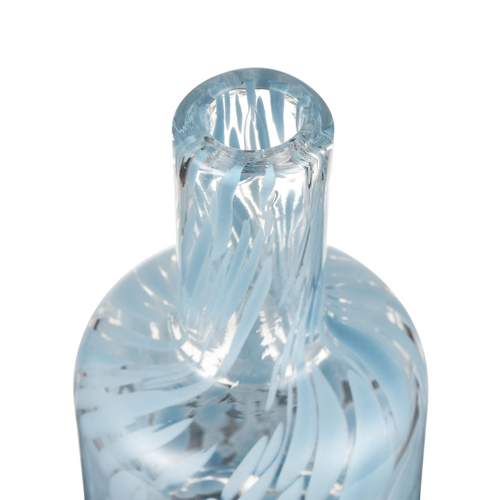Vase Blue Transitional Glass - Diamond Home USA