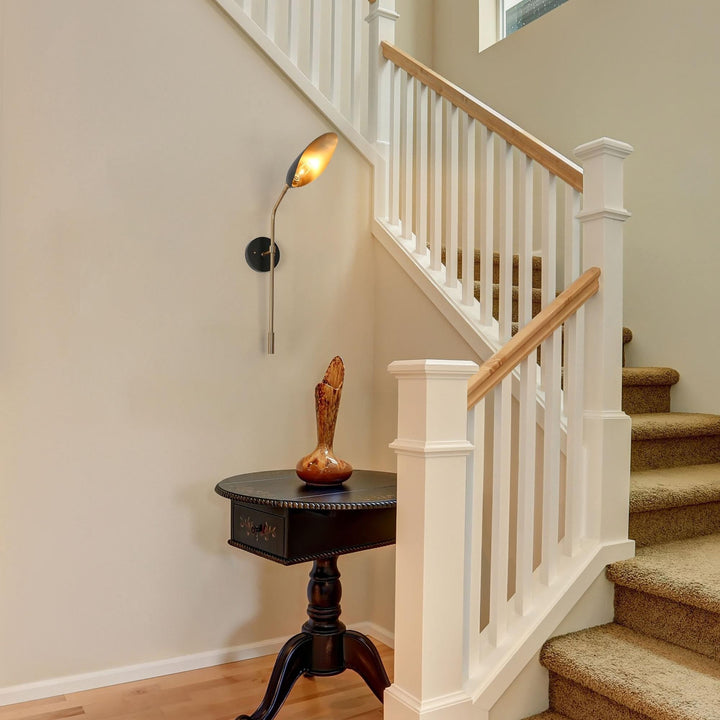 1-light Modern Mini Black Gold Wall Sconces Metal Bathroom Vanity Lights 4.7 X - Diamond Home USA