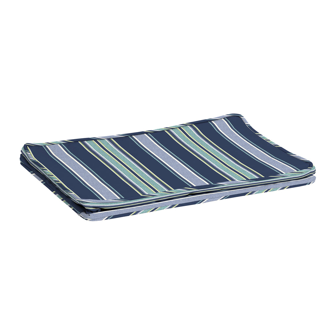 Arden Selections ProFoam Essentials Outdoor Cushion Pillow Back 18 x 24 Sapphire Sapphire Aurora Blue Stripe