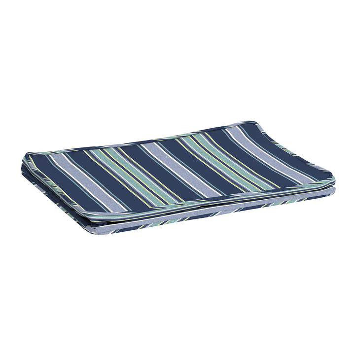 Arden Selections ProFoam Essentials Outdoor Cushion Pillow Back 18 x 24 Sapphire Sapphire Aurora Blue Stripe