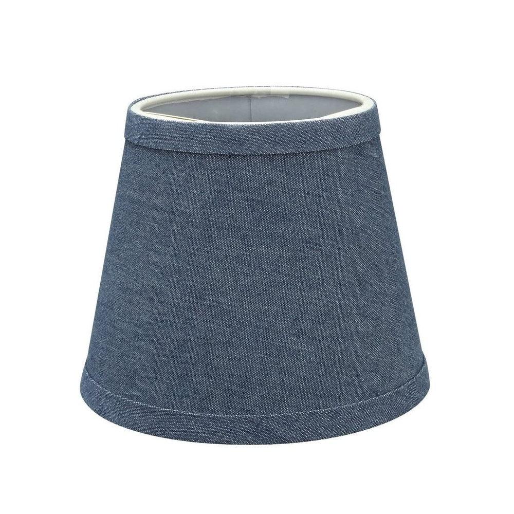 Hardback Empire Chandelier Clip-on Lamp Shade (6 Pack) Washing Blue (4" X 6" 5") - Diamond Home USA