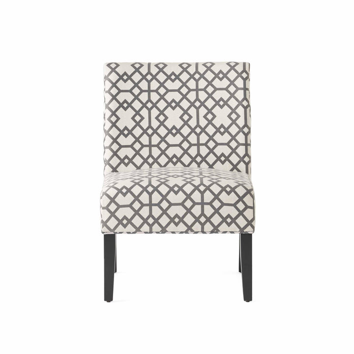 Christopher Knight Home Kassi Fabric Accent Chair Grey Geometric Patterned - Diamond Home USA
