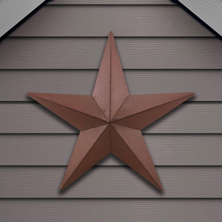 Barn Star 18" Burgundy Red Farmhouse Metal Antique - Diamond Home USA