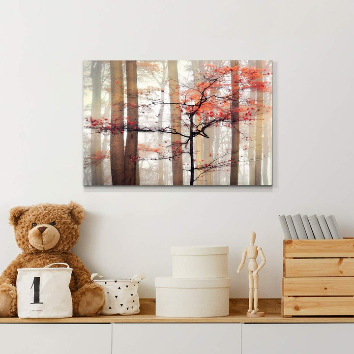 Wexford Home Home Decor Landscape Canvas Wall Art Abstract Floral Painting 18x27 - Diamond Home USA