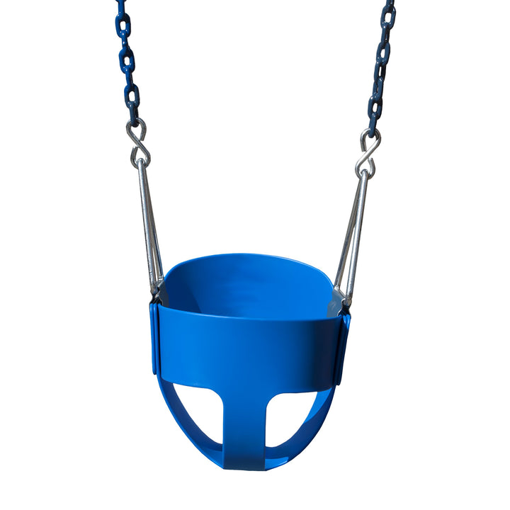 Gorilla Playsets 04-0008-B/B Full Bucket Toddler Swing Blue Bucket Blue 60"