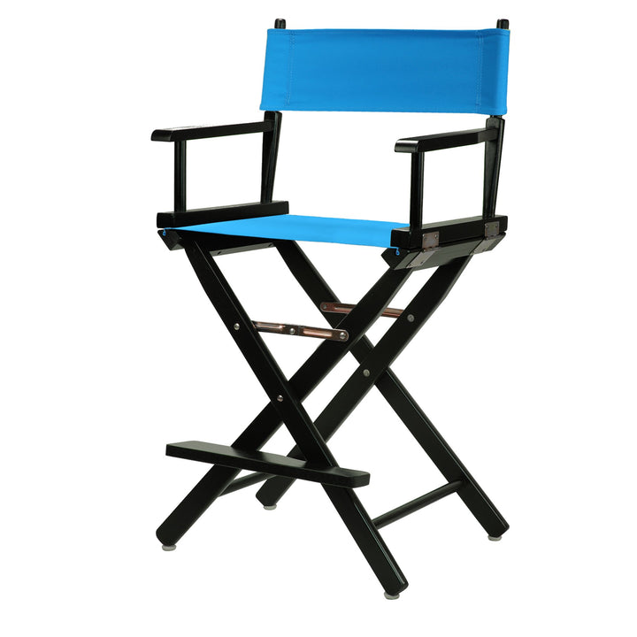 Casual Home Black Frame/Turquoise Canvas 24" Counter Height Directors-Chairs