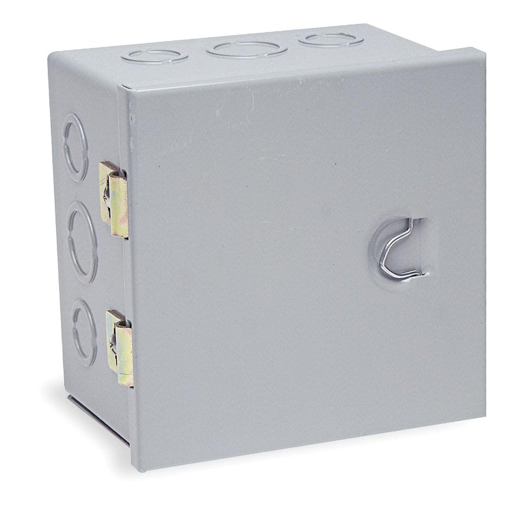 Wiegmann A181806 NEMA 1 Hinged Cutout Box with Knockouts Steel 18" x 18" x 6"