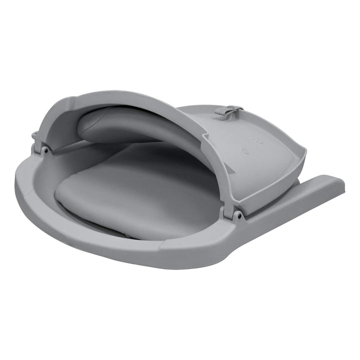 Wise 8WD139L-717 Molded Fishing Boat eat with Marine Grade Cushion Pads Grey - Diamond Home USA