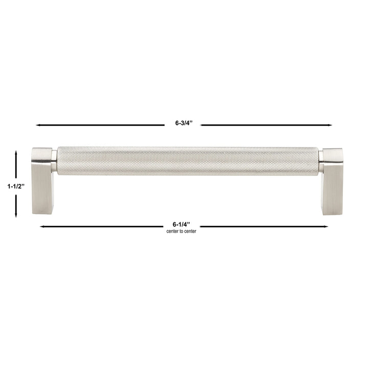 GlideRite Solid Knurled Bar Pull Cabinet Hardware Handle 4788 Satin Nickel (10 - Diamond Home USA