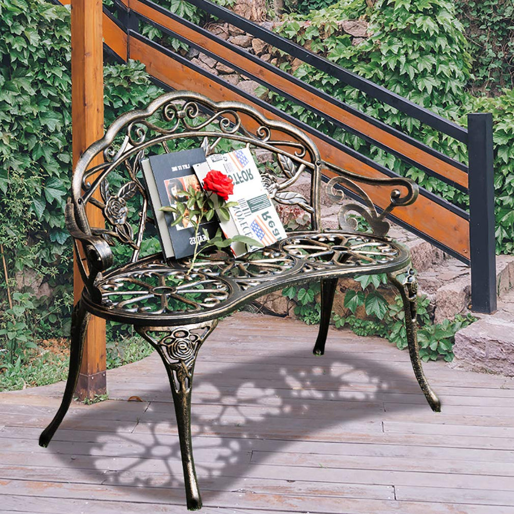 FDW Garden ch Park ch Metal ch Outdoor ches Clearance Patio Yard - Diamond Home USA