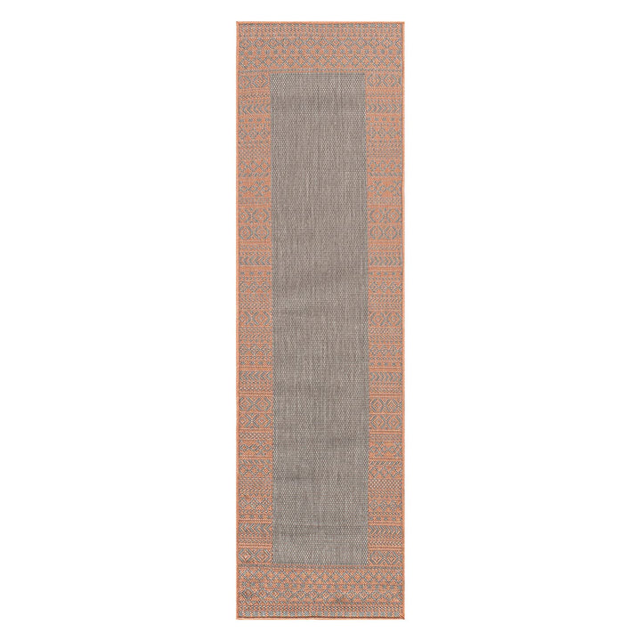 Rugshop Bohemian Bordered Flatweave Non-Shedding Backyard Patio Deck - Diamond Home USA