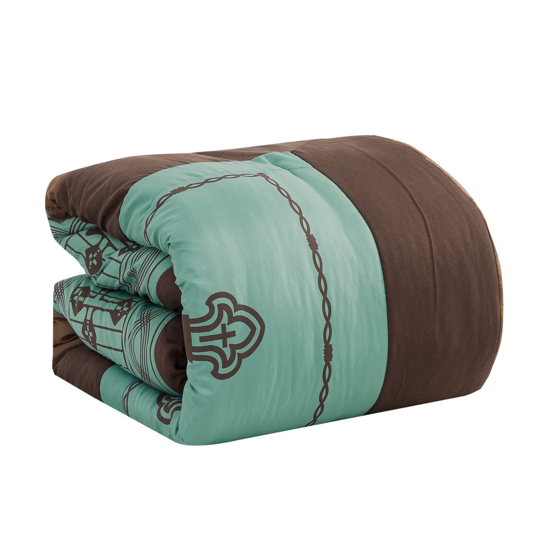 ESCA Western Cross 7 Piece Comforter King - Diamond Home USA