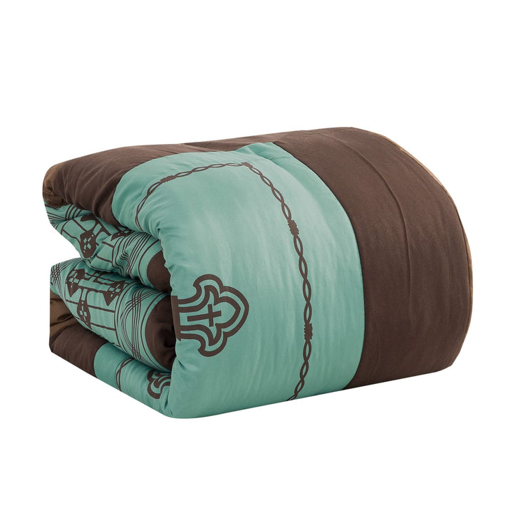 ESCA Western Cross 7 Piece Comforter King - Diamond Home USA