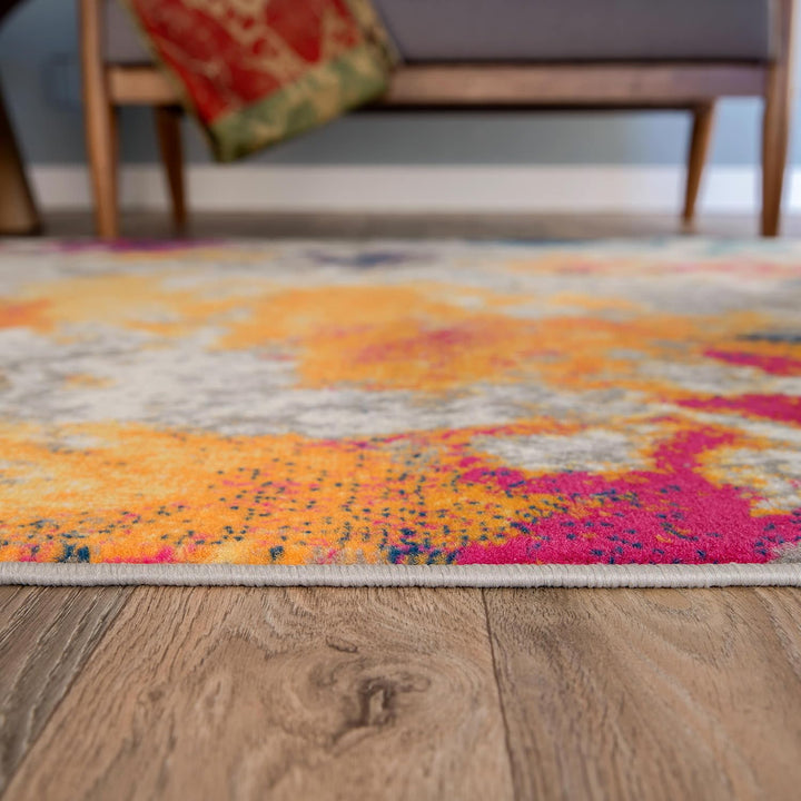 Rugshop Abstract Contemporary Area Rug