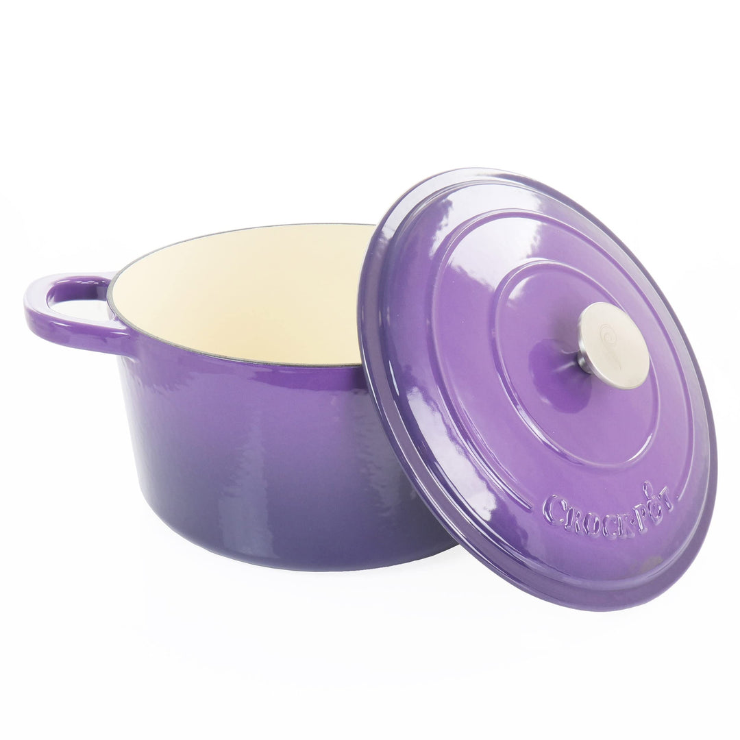 Artisan 2 Piece 7 Quart Enameled Cast Iron Dutch Oven With Lid In Lavender