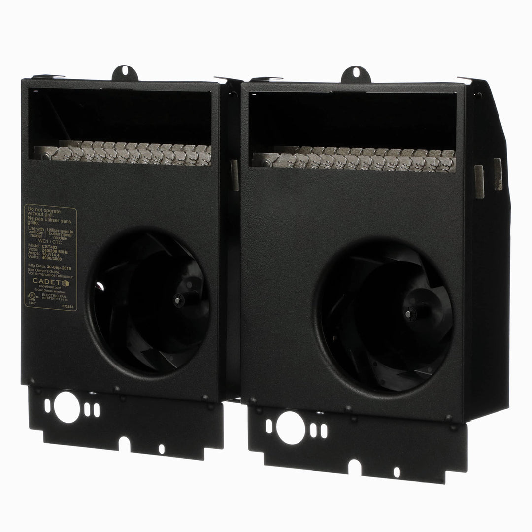Cadet Com-Pak Twin Electric Wall Heater Assembly Only Without Thermostat (Model:
