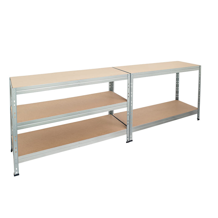 Shelving Storage Rack 39 20 Lb. Galvanized 71" H X 39" L 20" D Silver Steel - Diamond Home USA