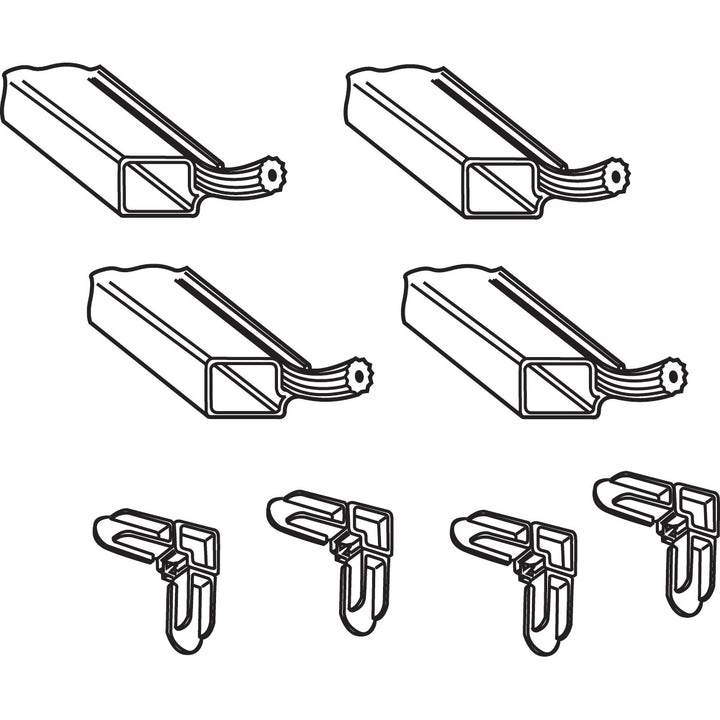 Prime-Line PL 7805 Aluminum Screen Frame Kit 5/16 inch x 3/4 inch x 60 inch Mill - Diamond Home USA