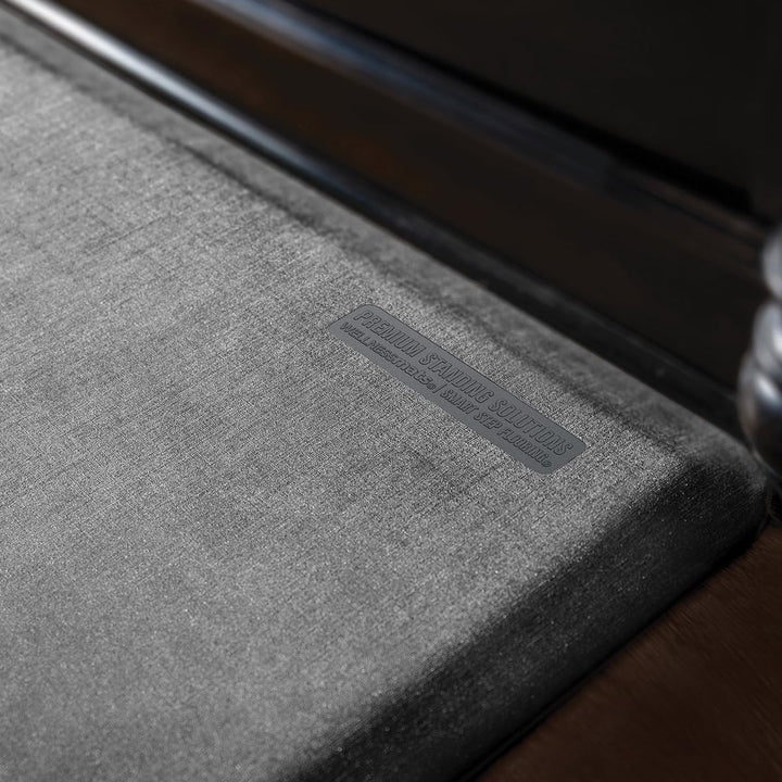 WellnessMats Lnen Collecton Ant-Fatgue Floor Mat Slate 36 n. x 24 n. x ¾ - Diamond Home USA