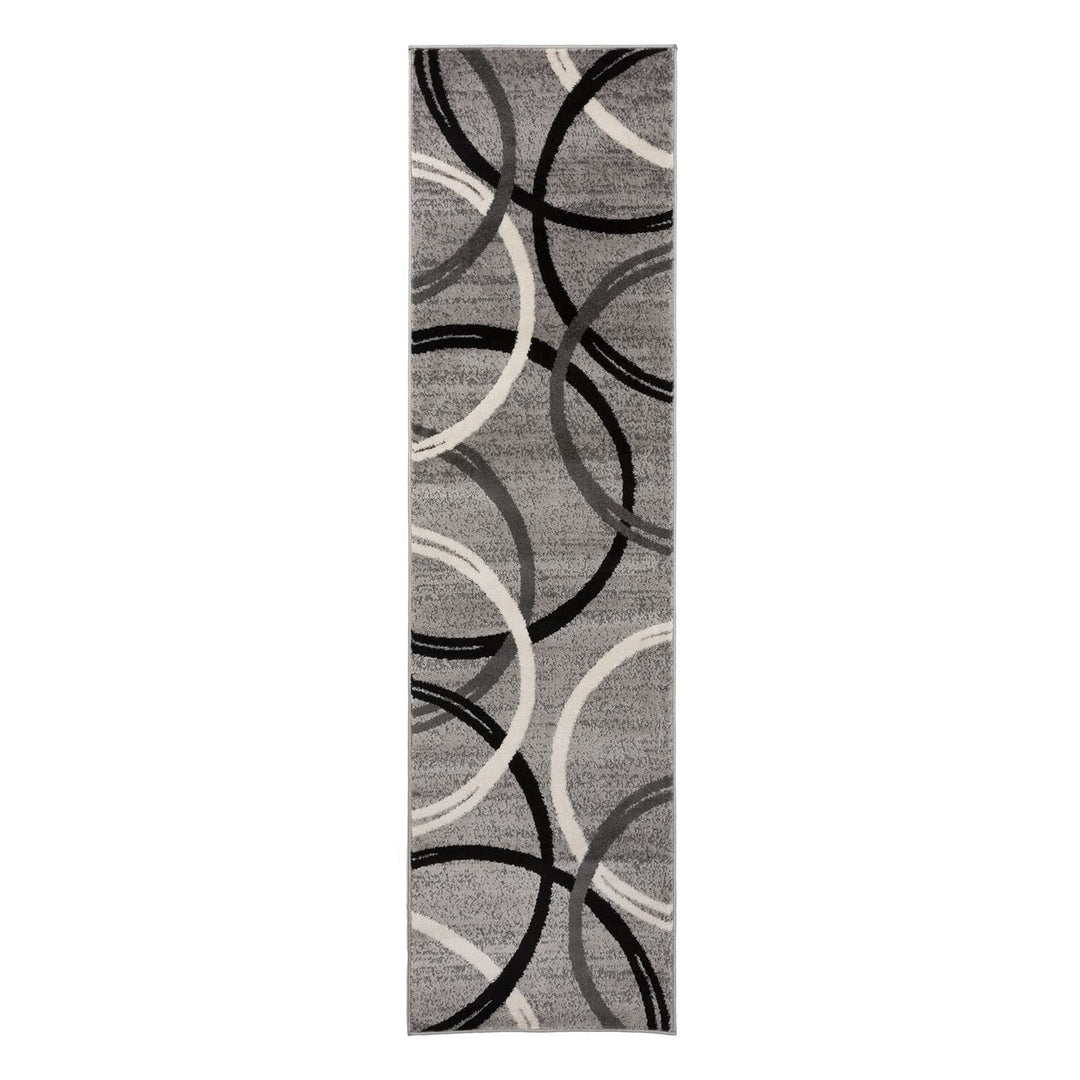 Rugshop Contemporary Abstract Circles Design Area Rug