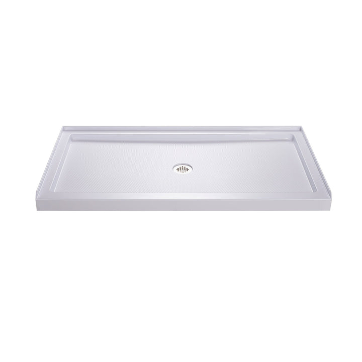 DreamLine SlimLine 32 in. D x 60 in. W x 2 3/4 in. H Center Drain Single