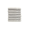 Linum Home Textiles 100% Turkish Cotton Denzi Washcloths Set of 6 Light Grey