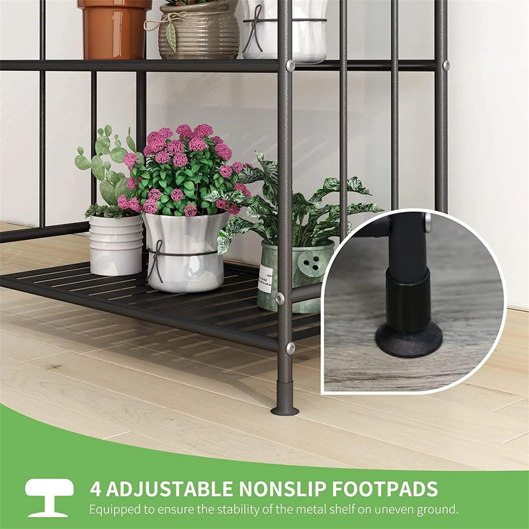 Plant Stand Scrollwork Design Indoor and Outdoor Flower Rack Home Storage - Diamond Home USA