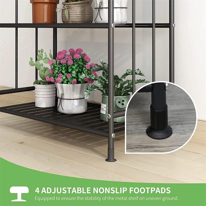 Plant Stand Scrollwork Design Indoor and Outdoor Flower Rack Home Storage - Diamond Home USA