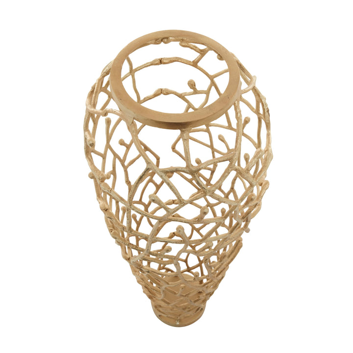 Gold Coral Vase - Diamond Home USA