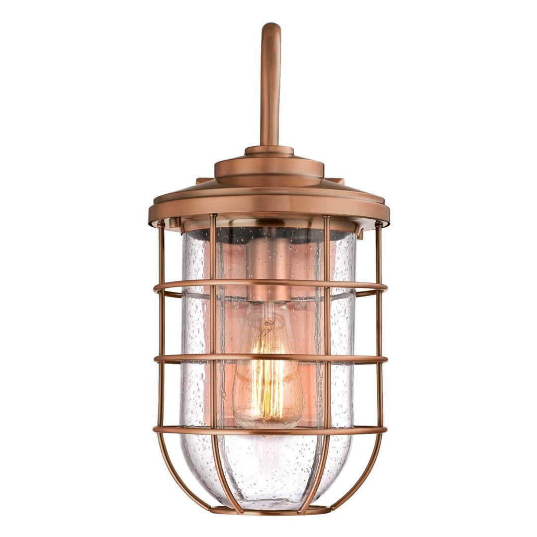 Westinghouse 6347900 Ferry One-Light Outdoor Wall Fixture Washed Copper Finish - Diamond Home USA