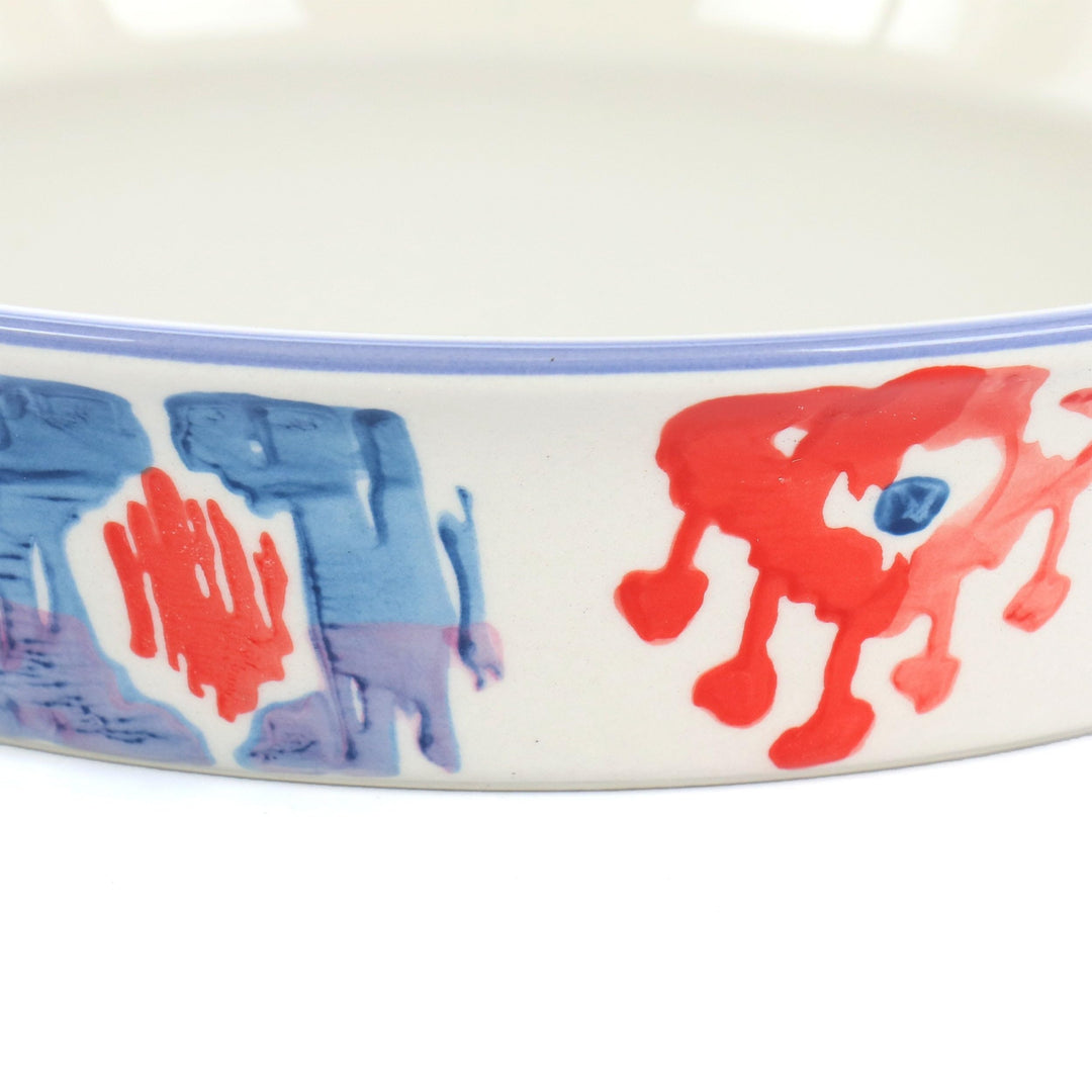 Spice Tia Sweet Basil 1.5 Quart Round Stoneware Pie Dish Multi Color 1 Piece - Diamond Home USA