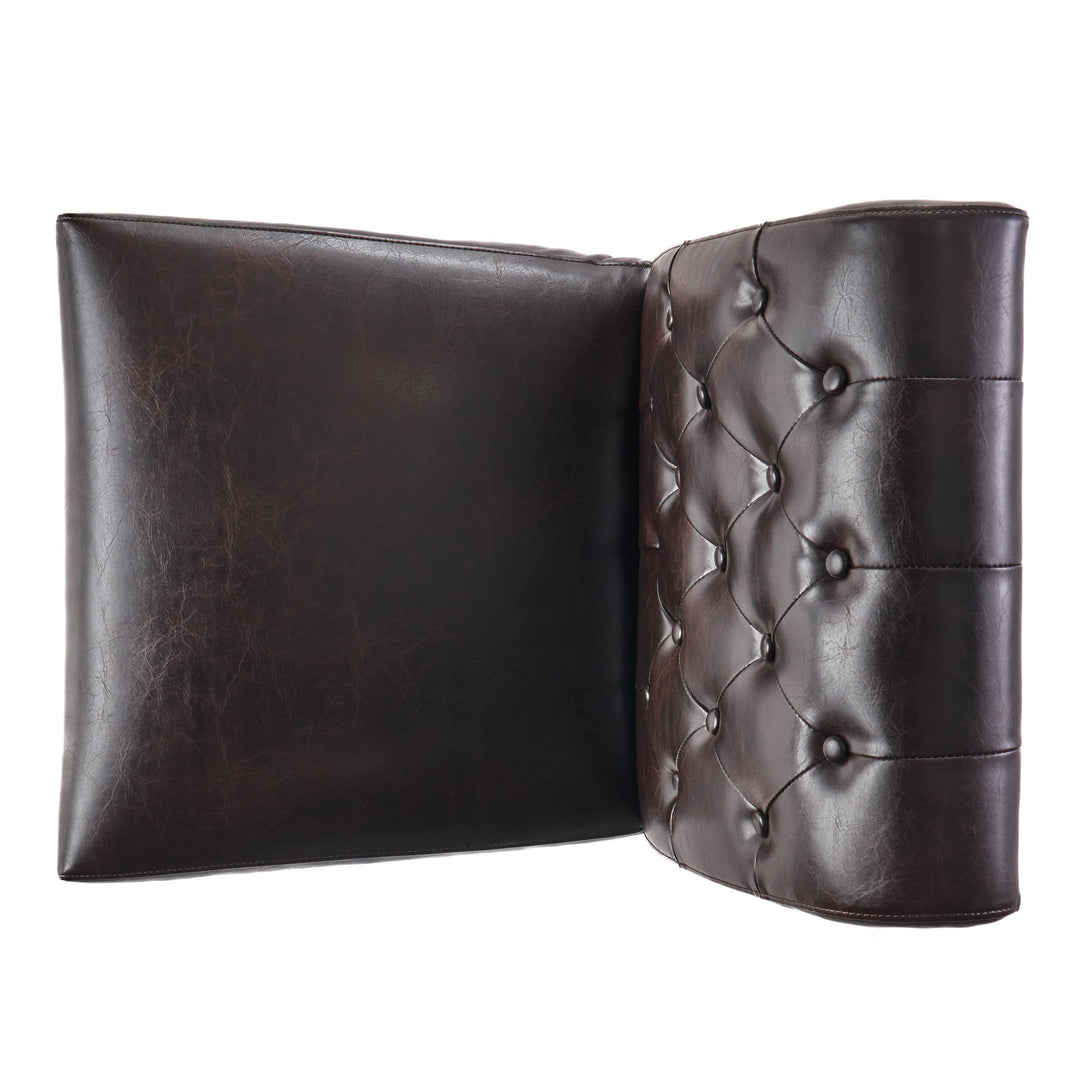 Christopher Knight Home Palermo Leather Tufted Dining Chairs Brown(pack of 2) - Diamond Home USA