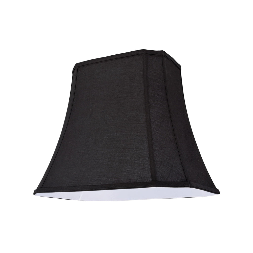 Oblong Cut Corner Bell Spider Construction Lamp Shade In Black (10" X 12" 13") - Diamond Home USA