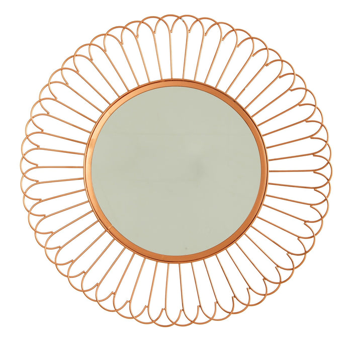 28" Starburst Mirror Wall Gold Casual