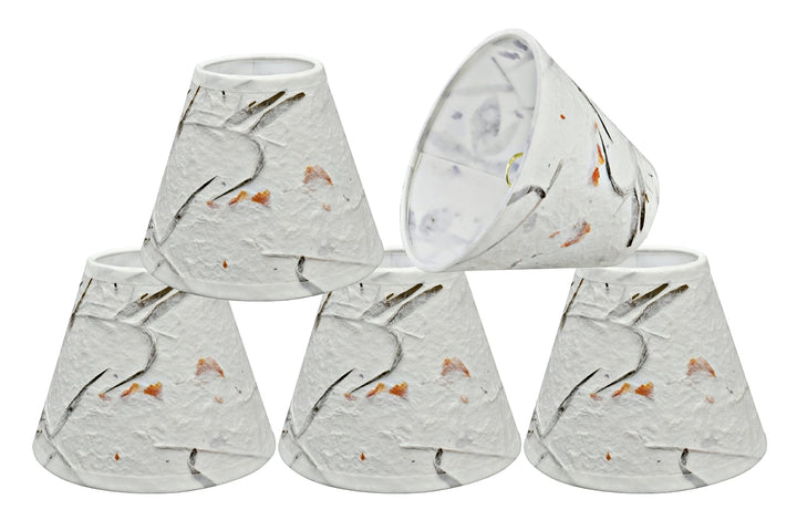 Aspen Creative 32115-5 Small Hardback Empire Shape Chandelier Clip-On Lamp Shade