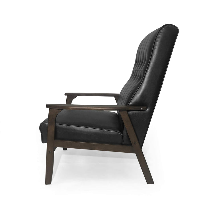 Christopher Knight Home Judy Accent Chair Matte Black Walnut - Diamond Home USA