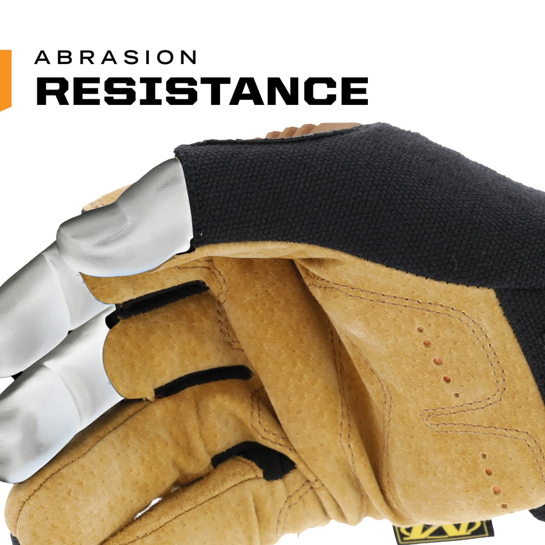 Mechanix Wear: M-Pact Durahide Leather Framer Work Gloves Fingerless Design Work - Diamond Home USA