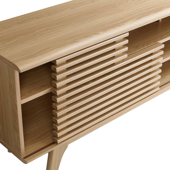 Modway Render Mid-Century Modern Low Profile 71 Inch Media Console TV Stand in - Diamond Home USA