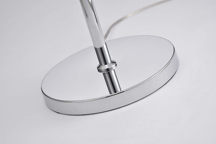 Warehouse of Tiffany FL7992 Ivica Chrome 3 Light Metal Crystal Floor Lamp Silver - Diamond Home USA