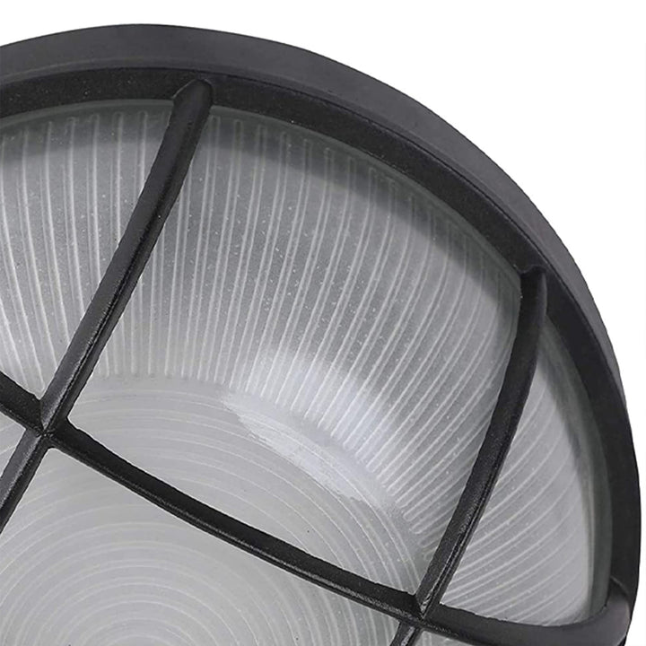 AA Warehousing 10 in. 1-Light LED Flush Mount Ceiling Light in Black Finish with - Diamond Home USA