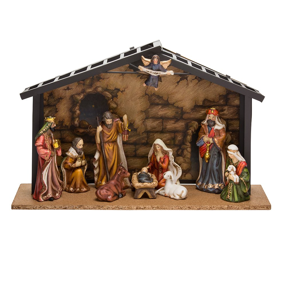 Kurt Adler J1257 Nativity Set 10 Count - Diamond Home USA