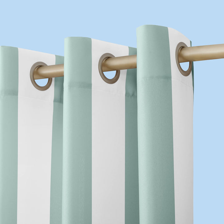 Sun Zero Valencia Cabana Stripe Indoor/ Outdoor Curtain Panel