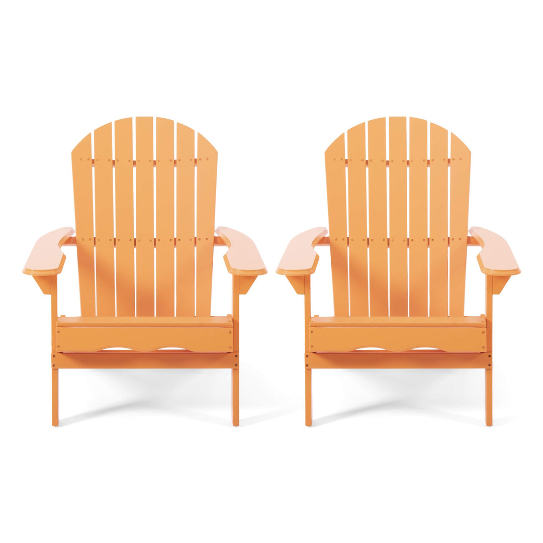 Christopher Knight Home Doris Outdoor Adirondack Chair (Set of 2) Tangerine