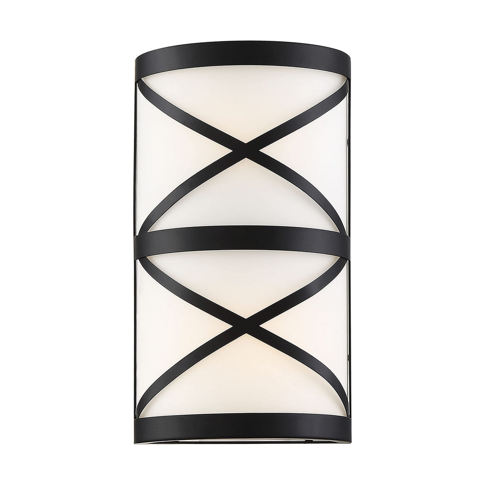 NUVO 60/6840 Sylph Vanity Aged Bronze Finish with Satin White Glass 2 Light - Diamond Home USA
